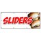 Signmission SLIDERSMINI BURGERS BANNER SIGN charcoal grilled beef cheeseburger eat B-96 Sliders Mini Burger - alternate 1